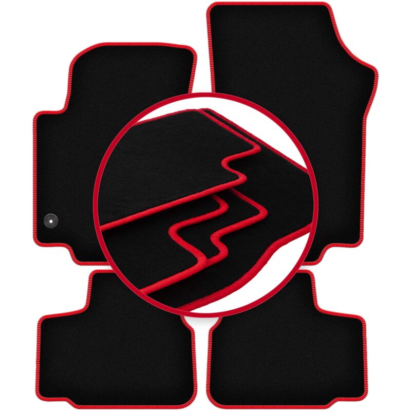 foto del prodotto tappetini auto carlux red per seat mii hatchback 2011 