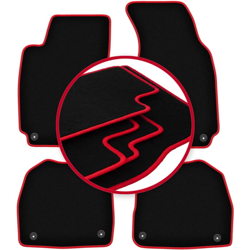 foto del prodotto tappetini auto carlux red per skoda superb i berlina 2001 2008 
