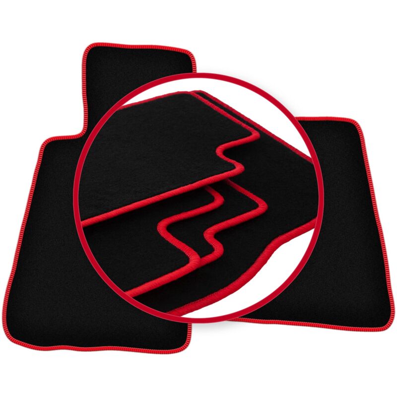 foto del prodotto tappetini auto carlux red per smart roadster roadster 2002 2005 