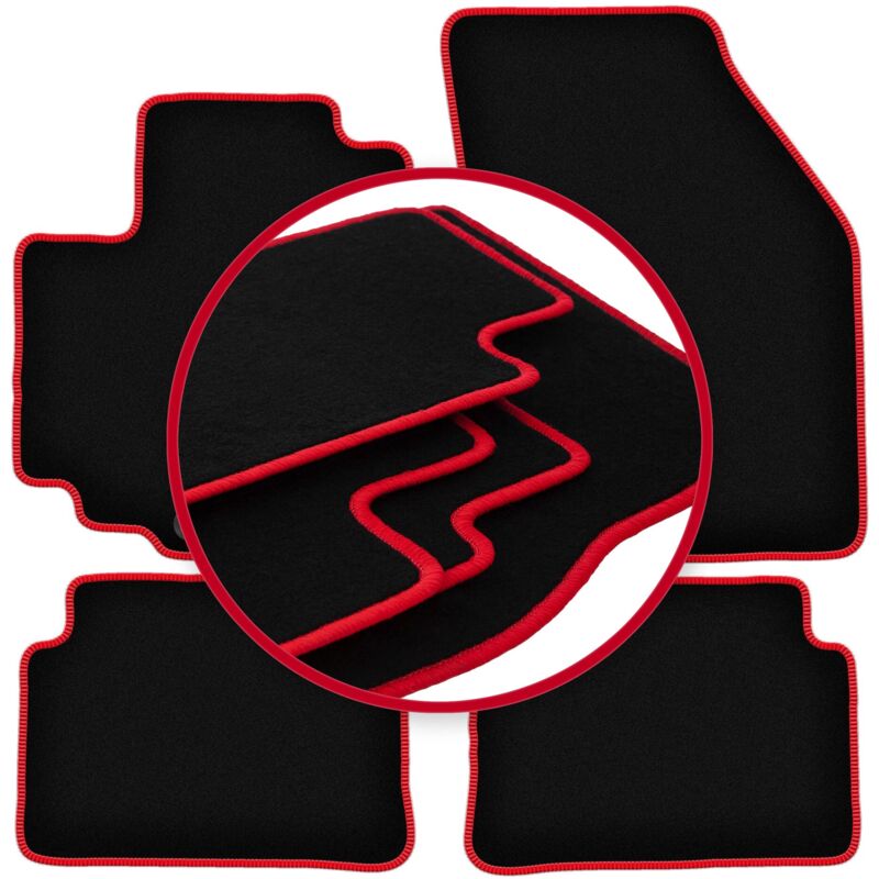 foto del prodotto tappetini auto carlux red per suzuki alto viii hatchback 2009 2015 