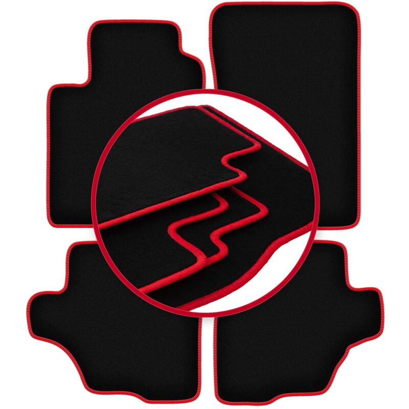 foto del prodotto tappetini auto carlux red per suzuki granr vitara i 3 porte 1998 2005 