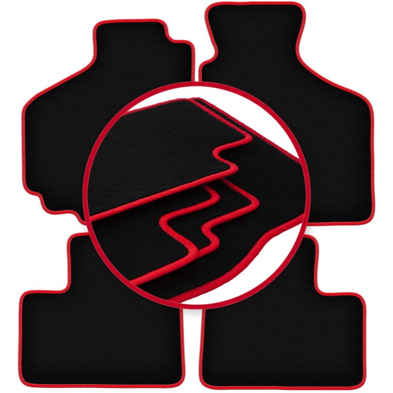 foto del prodotto tappetini auto carlux red per suzuki ignis i hatchback 2001 2008 