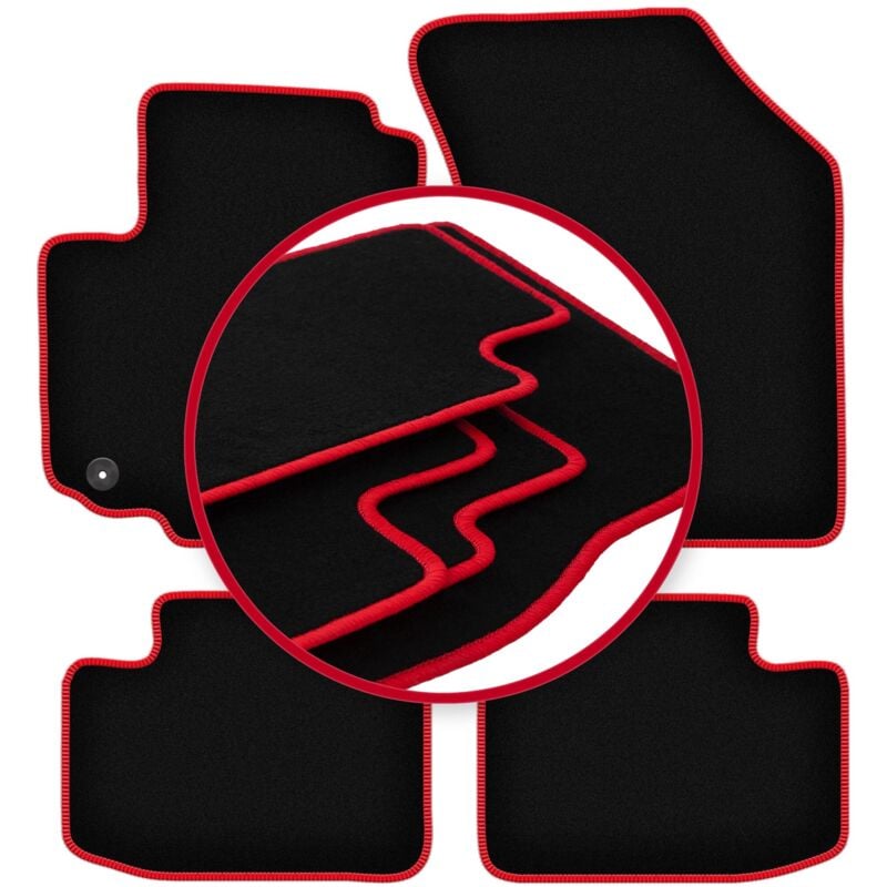 foto del prodotto tappetini auto carlux red per suzuki swift iv hatchback 2005 2010 