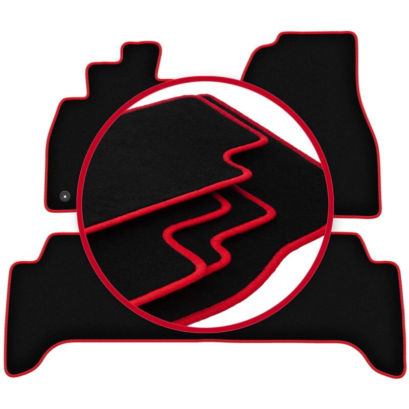 foto del prodotto tappetini auto carlux red per toyota land cruiser j100 fuoristrada 1998 2007 