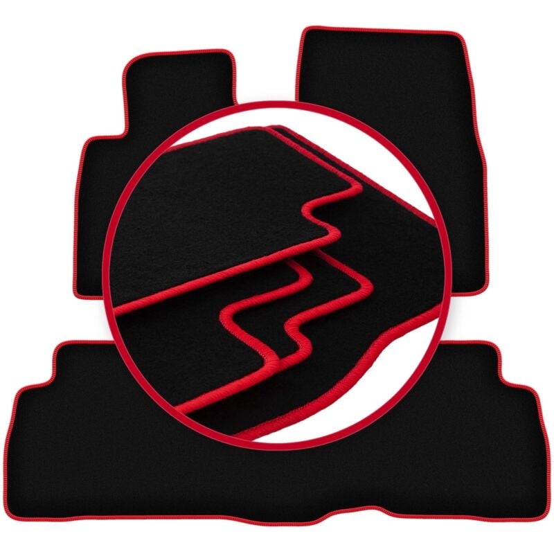 foto del prodotto tappetini auto carlux red per toyota land cruiser j200 fl fuoristrada 2015 
