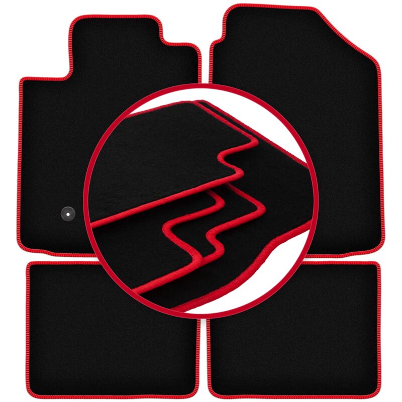 foto del prodotto tappetini auto carlux red per toyota matrix hatchback 2002 2010 
