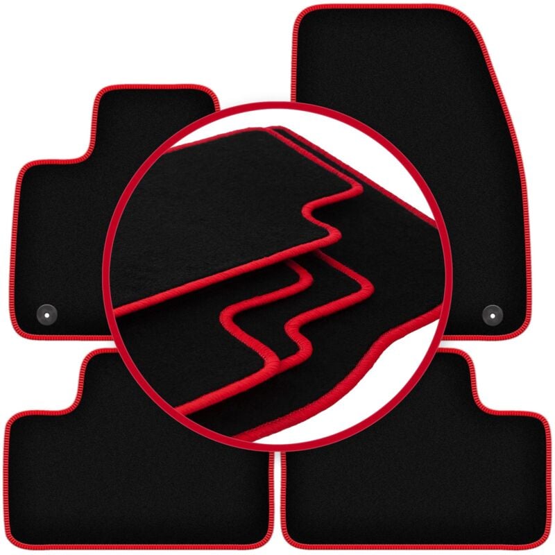 foto del prodotto tappetini auto carlux red per volvo c40 hatchback 2021 