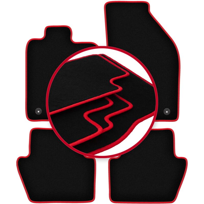 foto del prodotto tappetini auto carlux red per volvo c70 i cabrio, coup 1997 2005 