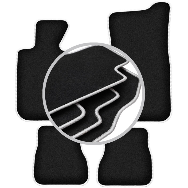 foto del prodotto tappetini auto carlux silver per bmw 3 e30 decappottabile 1986 1993 