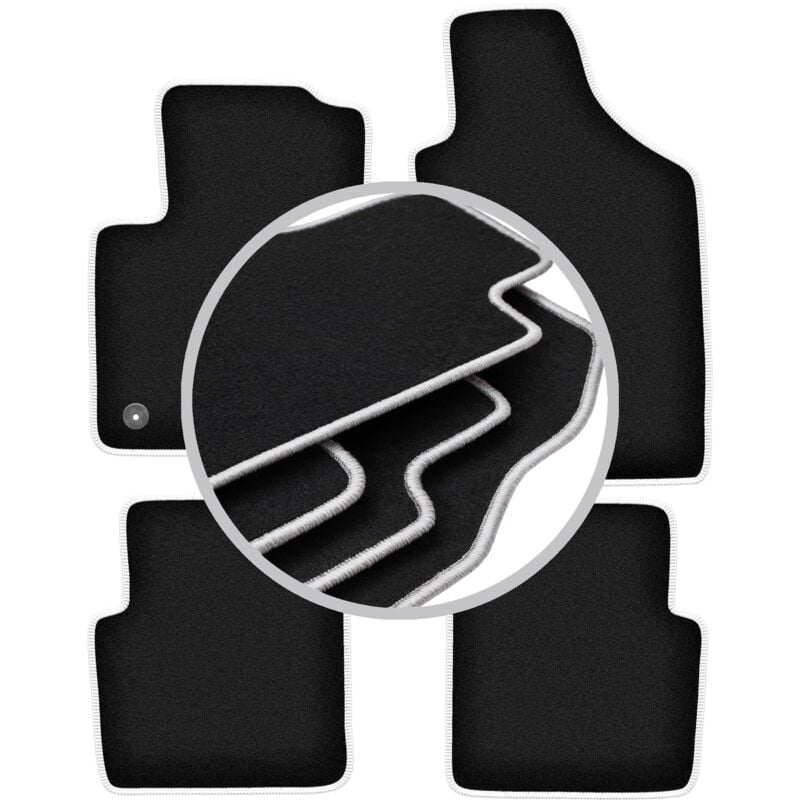 foto del prodotto tappetini auto carlux silver per fiat 500 fl hatchback 2013 2019 