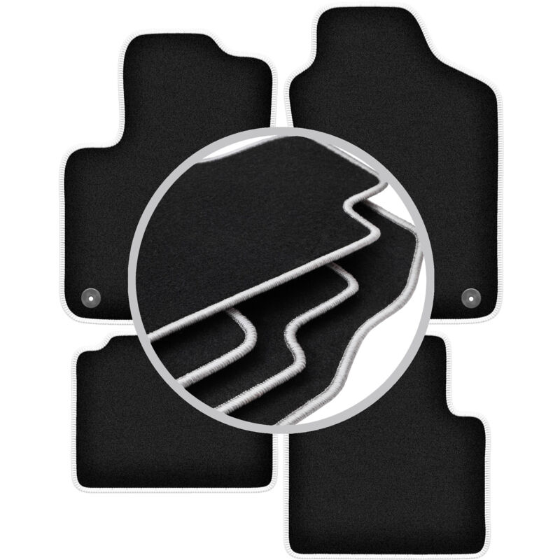 foto del prodotto tappetini auto carlux silver per fiat 500 hybrid hatchback 2020 