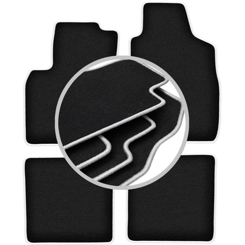 foto del prodotto tappetini auto carlux silver per fiat panda ii hatchback 2002 2010 