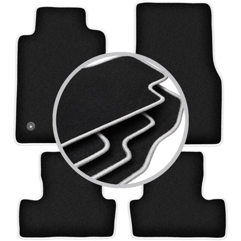 foto del prodotto tappetini auto carlux silver per ford mustang mk5 coup 2004 2014 