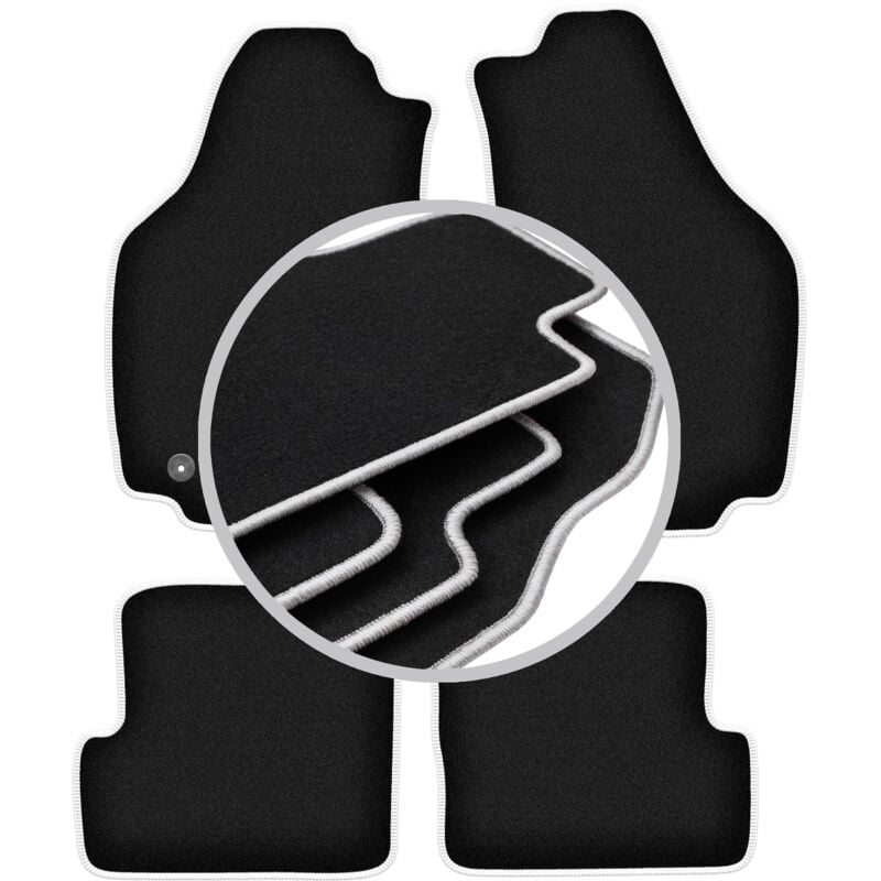 foto del prodotto tappetini auto carlux silver per lancia ypsilon ii hatchback 2003 2011 