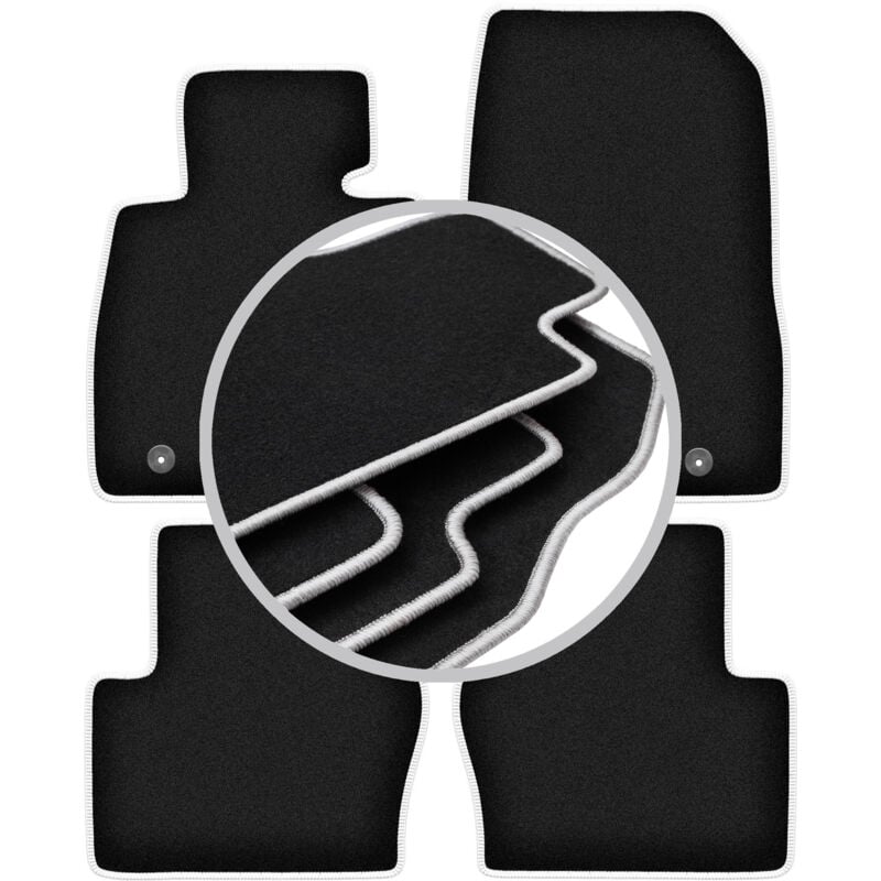 foto del prodotto tappetini auto carlux silver per mazda 2 iv hatchback 2014 
