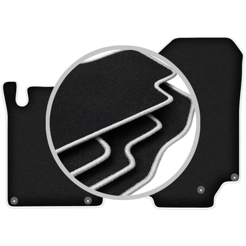 foto del prodotto tappetini auto carlux silver per mercedes sl r129 500 sl 1989 2001 