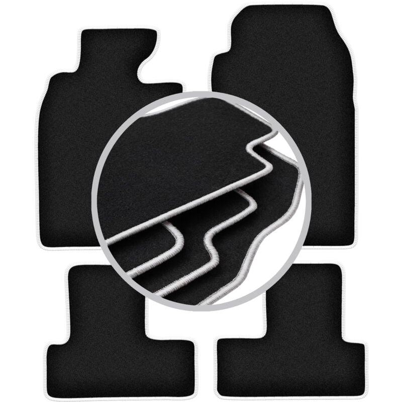 foto del prodotto tappetini auto carlux silver per mini cooper one r50 hatchback 2001 2007 