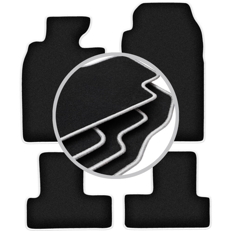 foto del prodotto tappetini auto carlux silver per mini cooper r52 hatchback 2004 2008 