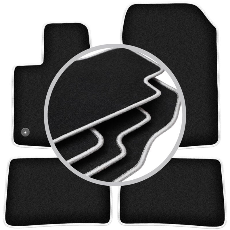 foto del prodotto tappetini auto carlux silver per renault twingo ii hatchback 2007 2014 