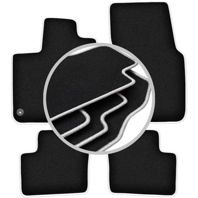 foto del prodotto tappetini auto carlux silver per renault twingo iii hatchback 2014 