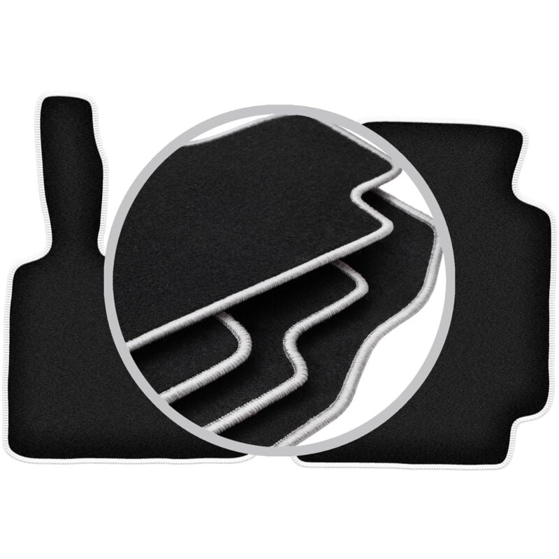 foto del prodotto tappetini auto carlux silver per smart fortwo i hatchback 1998 2007 