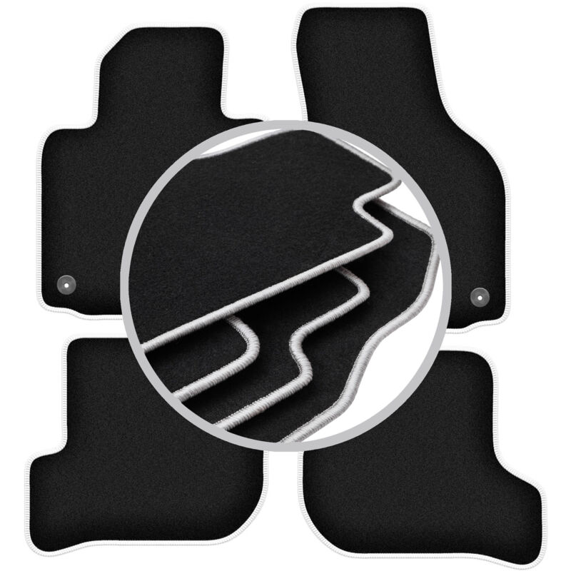foto del prodotto tappetini auto carlux silver per volkswagen golf v hatchback, variant, station wagon 2003 2009 