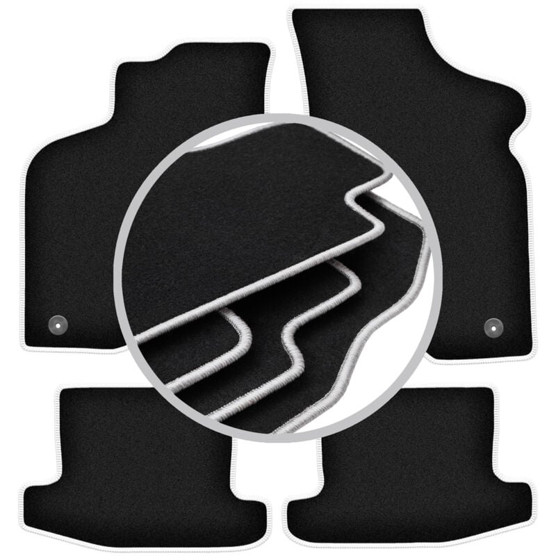 foto del prodotto tappetini auto carlux silver per volkswagen lupo hatchback 1997 2005 