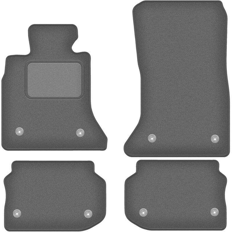 foto del prodotto tappetini auto grafite per bmw 5 f11 station wagon touring velcro 2010 2013 