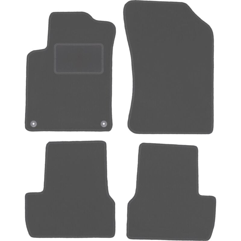 foto del prodotto tappetini auto grafite per citroen c3 ii hatchback 2009 2016 