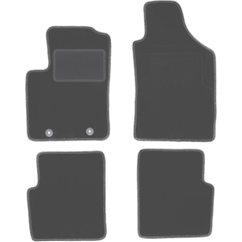foto del prodotto tappetini auto grafite per fiat 500 cabrio, hatchback 2007 2013 