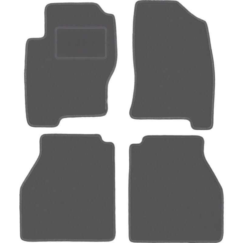 foto del prodotto tappetini auto grafite per nissan navara iii d40 pick up 2005 2011 