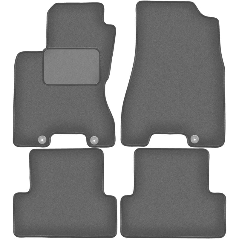 foto del prodotto tappetini auto grafite per nissan x trail ii t31 suv 2007 2014 