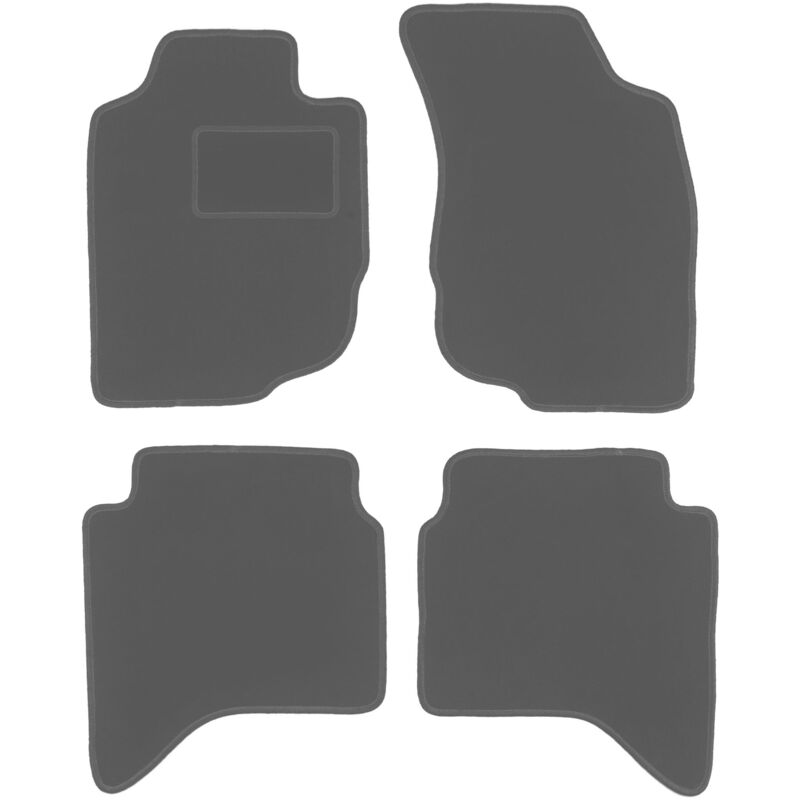 foto del prodotto tappetini auto grafite per toyota hilux vii n25 n2 pick up 2006 2015 