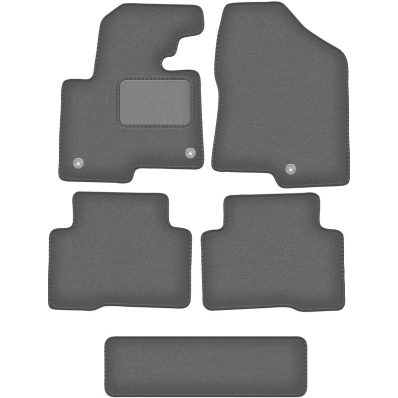 foto del prodotto tappetini auto graphite per hyundai santafe iii 7 posti 2012 