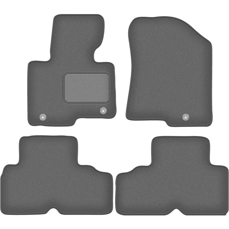 foto del prodotto tappetini auto graphite per kia carens iv minivan 2013 2018 