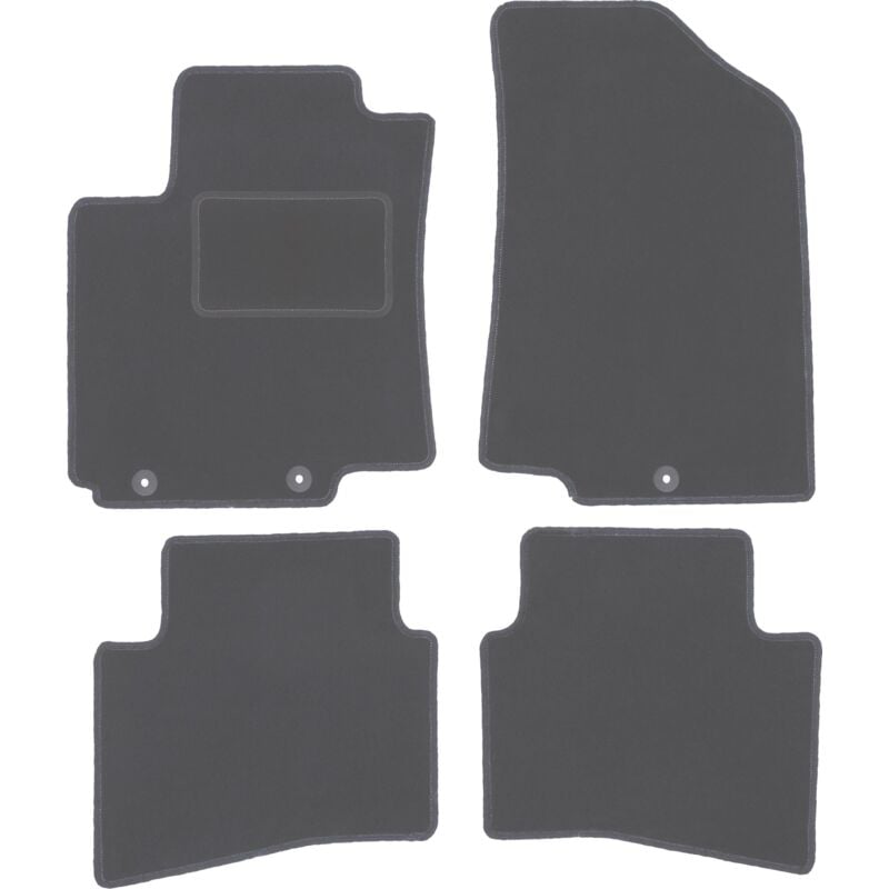 foto del prodotto tappetini auto graphite per kia rio iii ub hatchback 2011 2017 