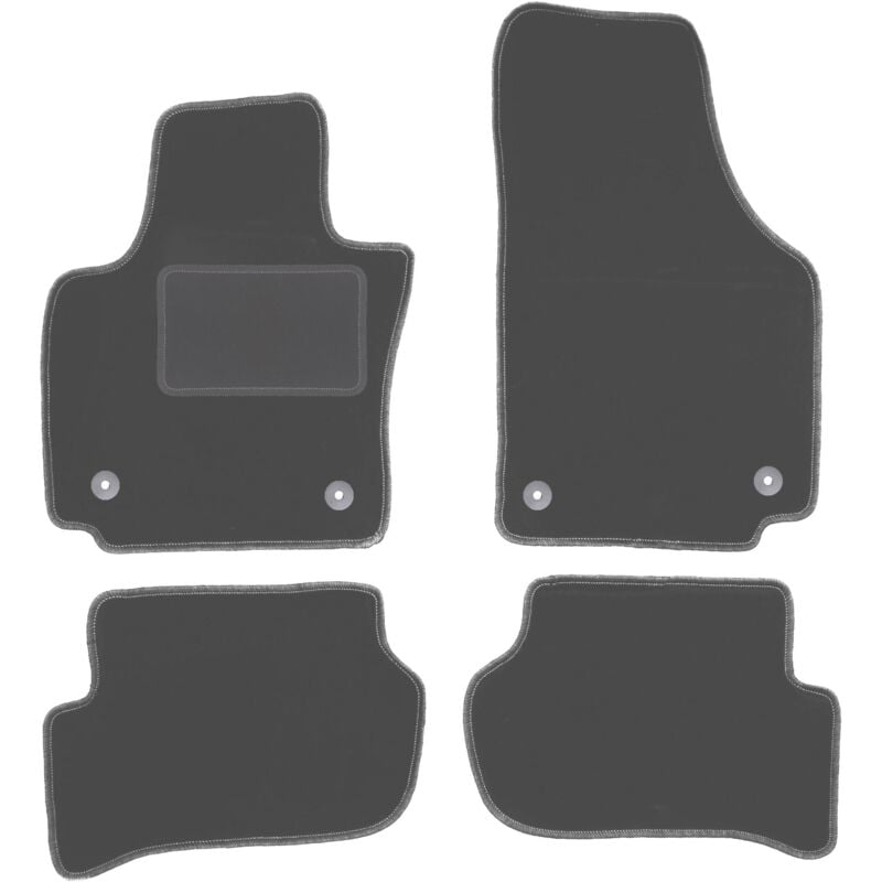 foto del prodotto tappetini auto graphite per seat toledo iii monovolume 2004 2012 