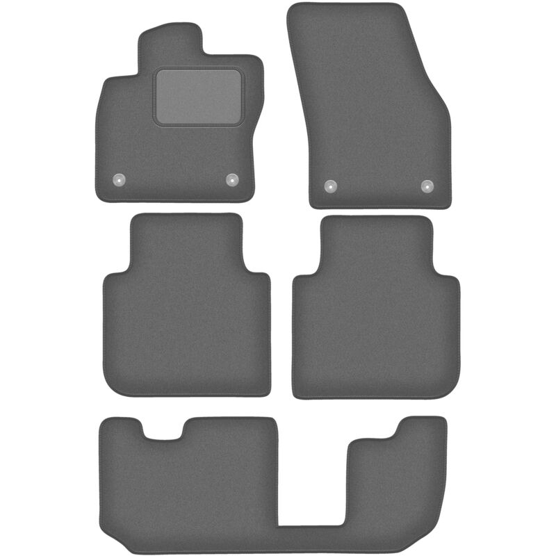 foto del prodotto tappetini auto graphite per volkswagen tiguan allspace 7 posti 2017 
