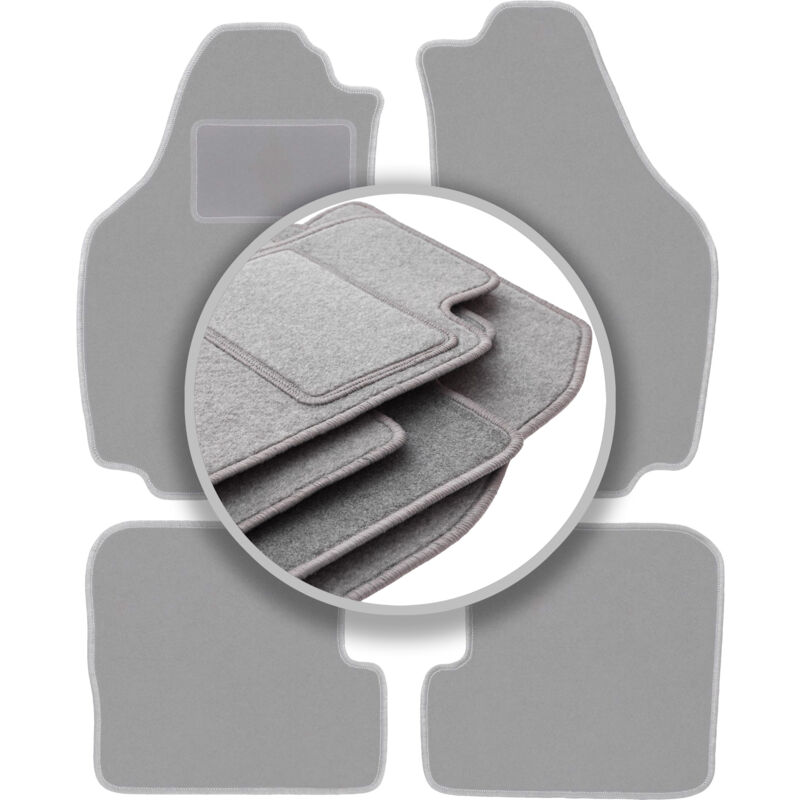 foto del prodotto tappetini auto grigi per lancia ypsilon ii hatchback 2003 2011 