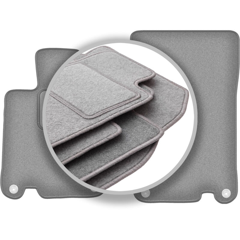 foto del prodotto tappetini auto grigi per mercedes sl r230 roadster 2001 2011 