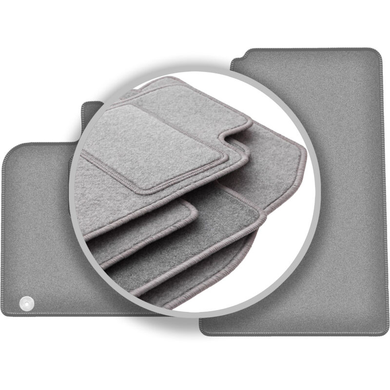 foto del prodotto tappetini auto grigi per smart fortwo ii hatchback 2007 2014 