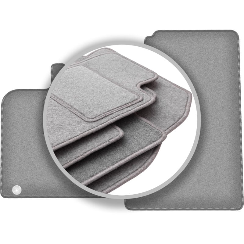 foto del prodotto tappetini auto grigi per smart fortwo ii hatchback 2007 2014 