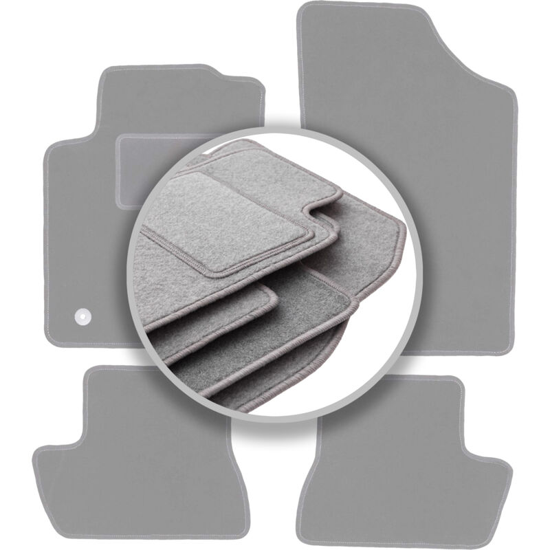 foto del prodotto tappetini auto grigio cenere per citroen c2 hatchback 2003 2009 