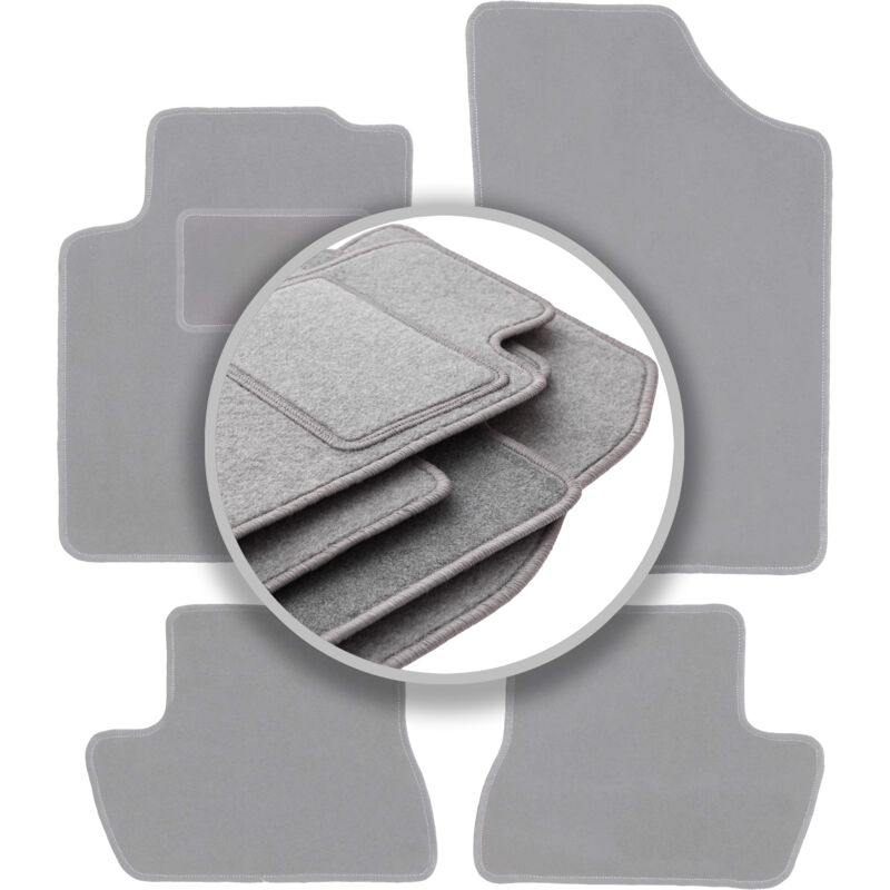foto del prodotto tappetini auto grigio cenere per citroen c3 pluriel cabrio 2003 2010 
