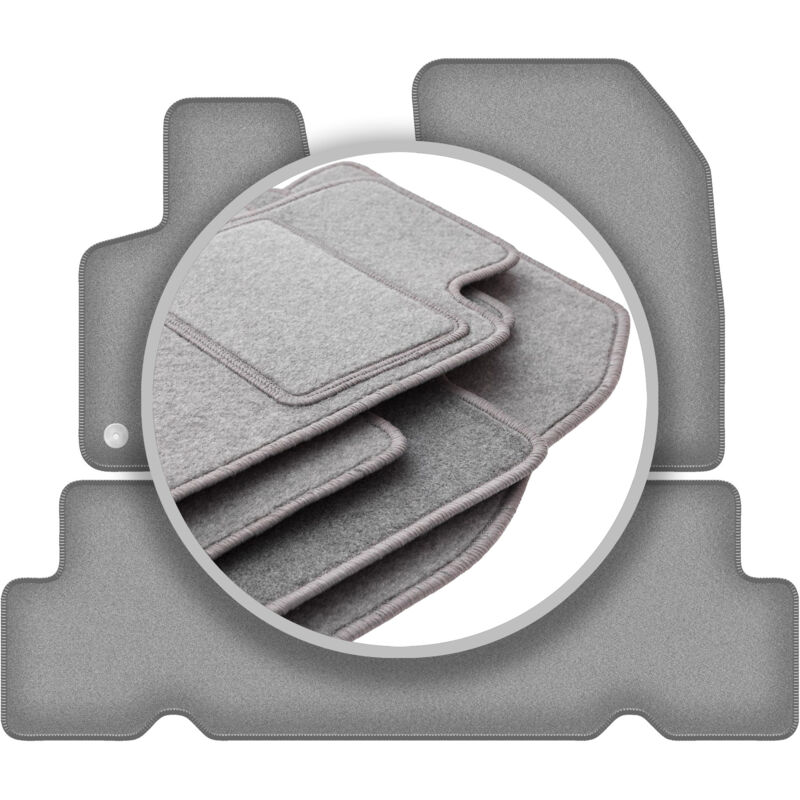 foto del prodotto tappetini auto grigio cenere per citroen c4 grand spacetourer 5 posti 2013 2021 