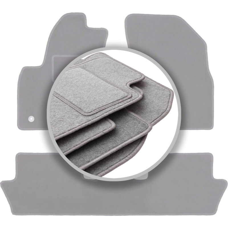 foto del prodotto tappetini auto grigio cenere per citroen c4 picasso i monovolume 2006 2013 