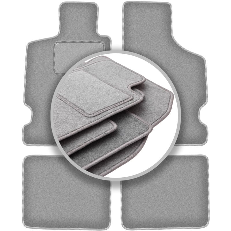 foto del prodotto tappetini auto grigio cenere per citroen saxo hatchback 1996 2003 
