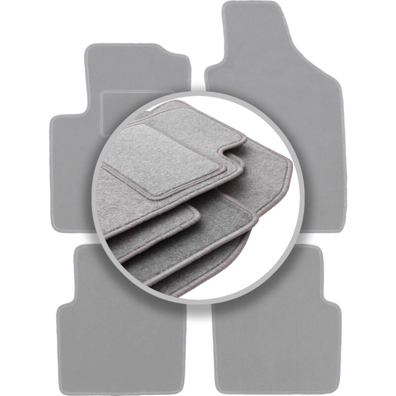 foto del prodotto tappetini auto grigio cenere per lancia ypsilon iii hatchback 2011 