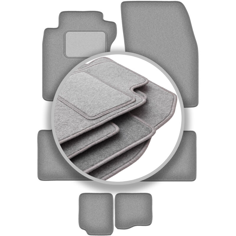 foto del prodotto tappetini auto grigio cenere per nissan x trail iii t32 7 posti 2014 2017 
