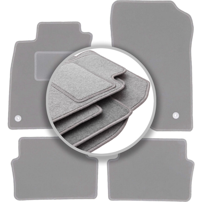 foto del prodotto tappetini auto grigio cenere per renault laguna iii liftback, station wagon 2007 2015 